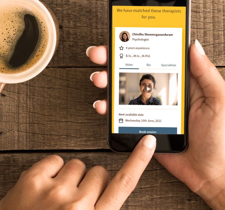 Step 2 : Choose a therapist